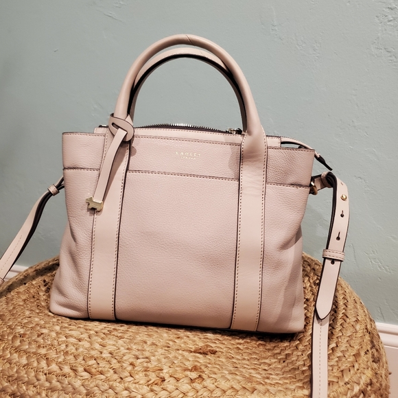 RADLEY London Light Beige/Grey Leather Bag - Picture 4 of 11